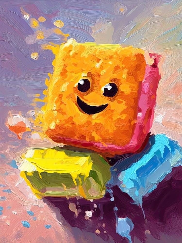 Scrub Daddy Sponge Oil Painting 2