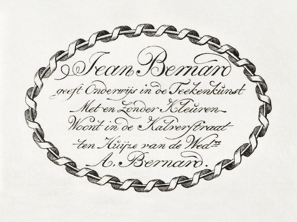 Jean Bernard S Business Card, Jean Bernard