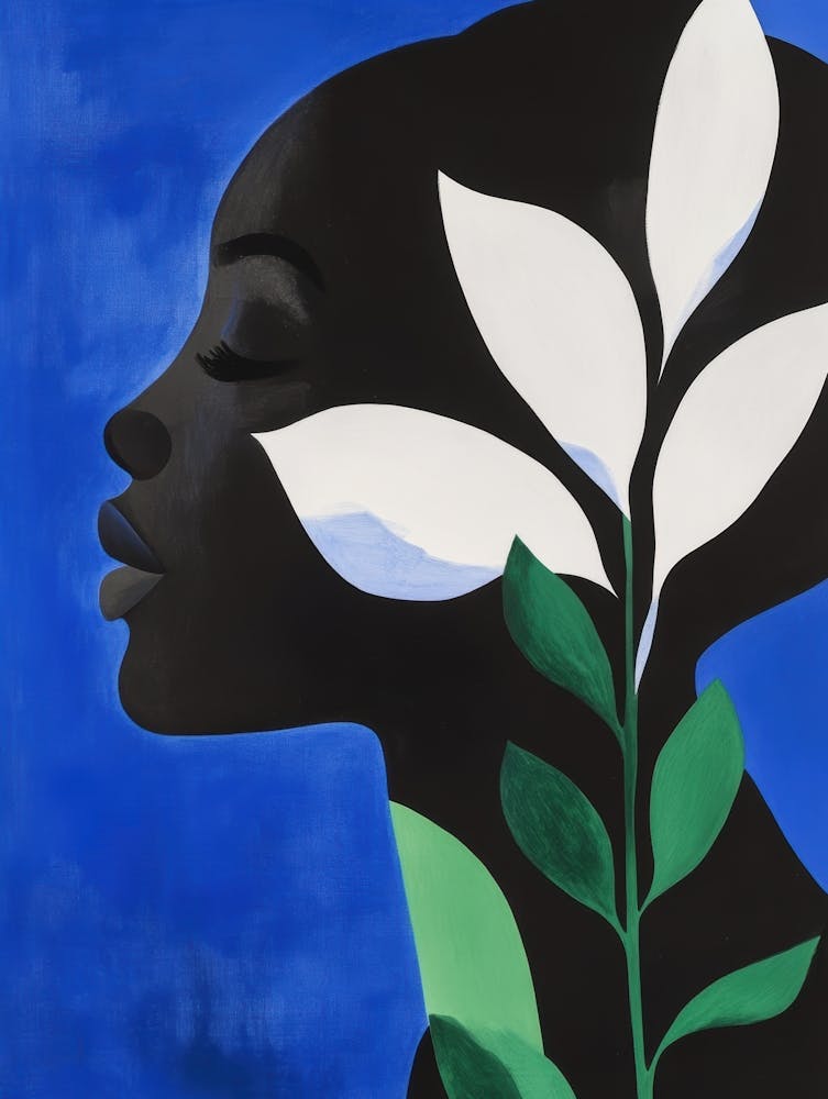 Portrait Of A Woman With Leaves 34