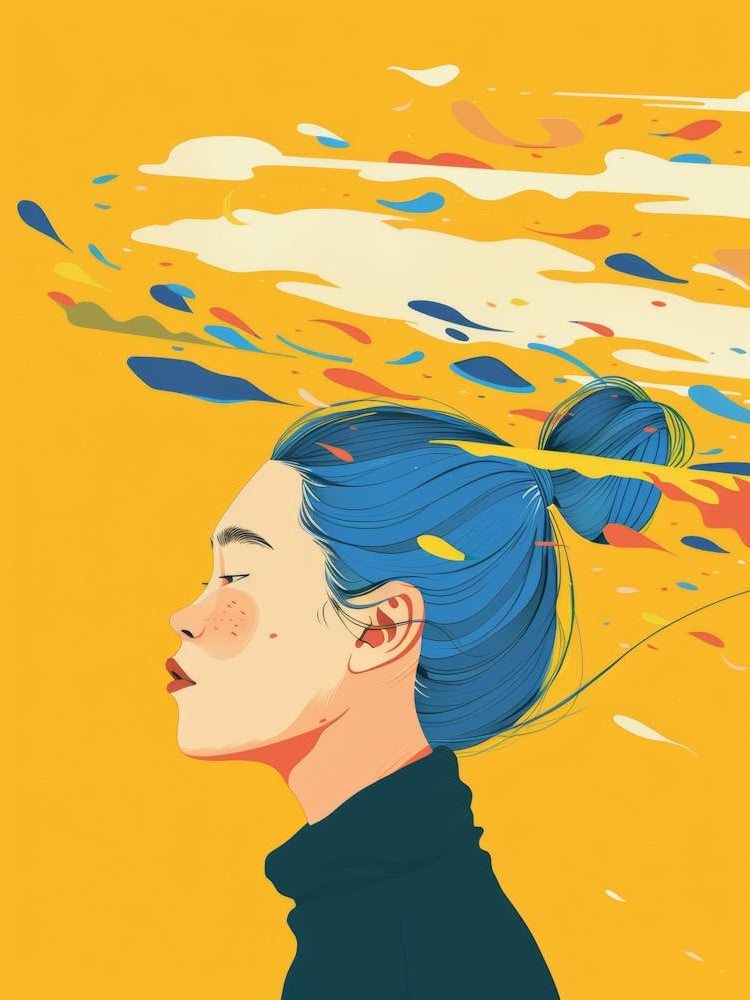 Girl With Blue Hair 16