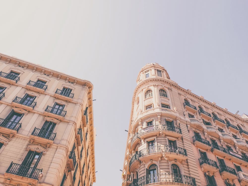 Blush Pink Buildings