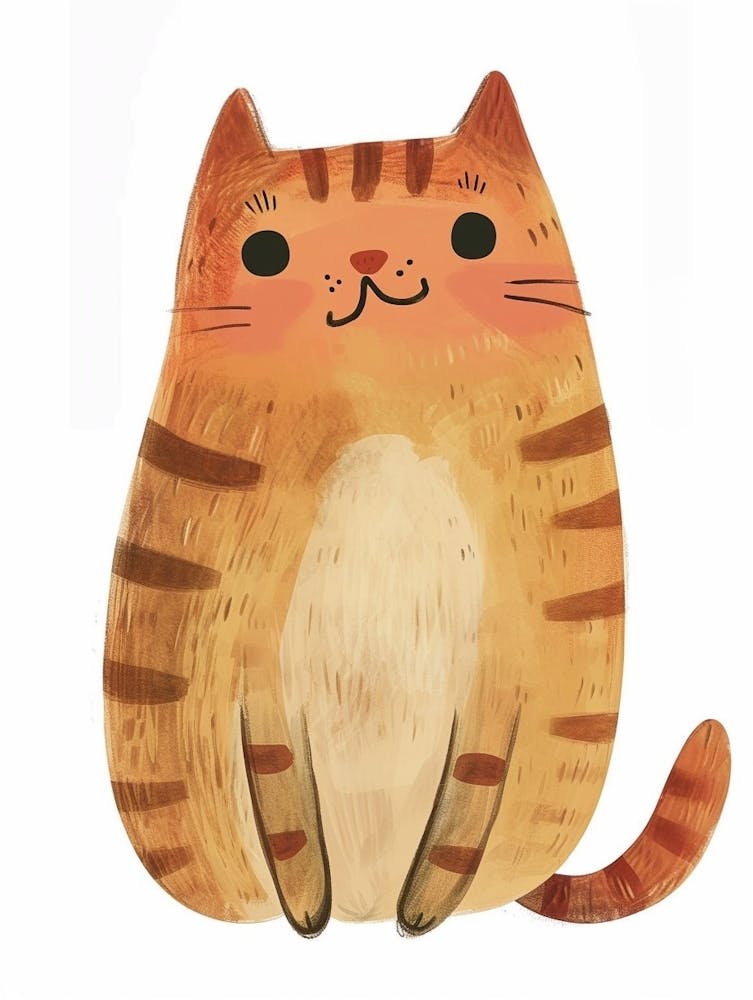 Exotic Shorthair Cat Clipart Illustration 3