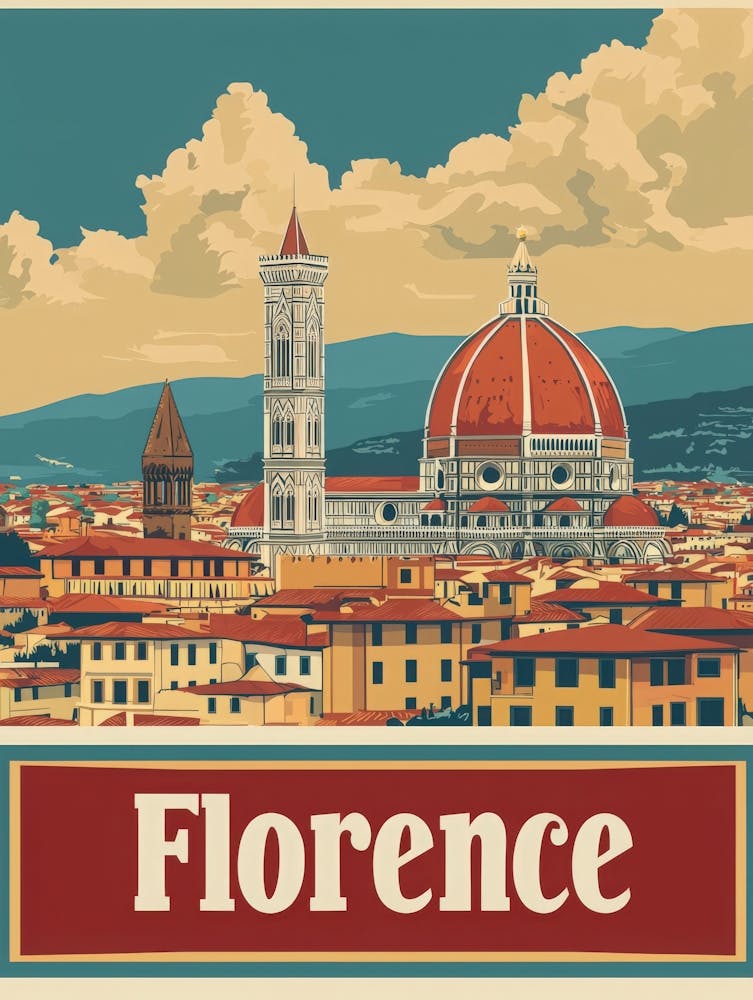 Aihrgdesign A Vintage Travel Poster Of Florence Featuring The 6621d5d4 Cba7 41f8 8d00 1cfa4cffa7ab 2
