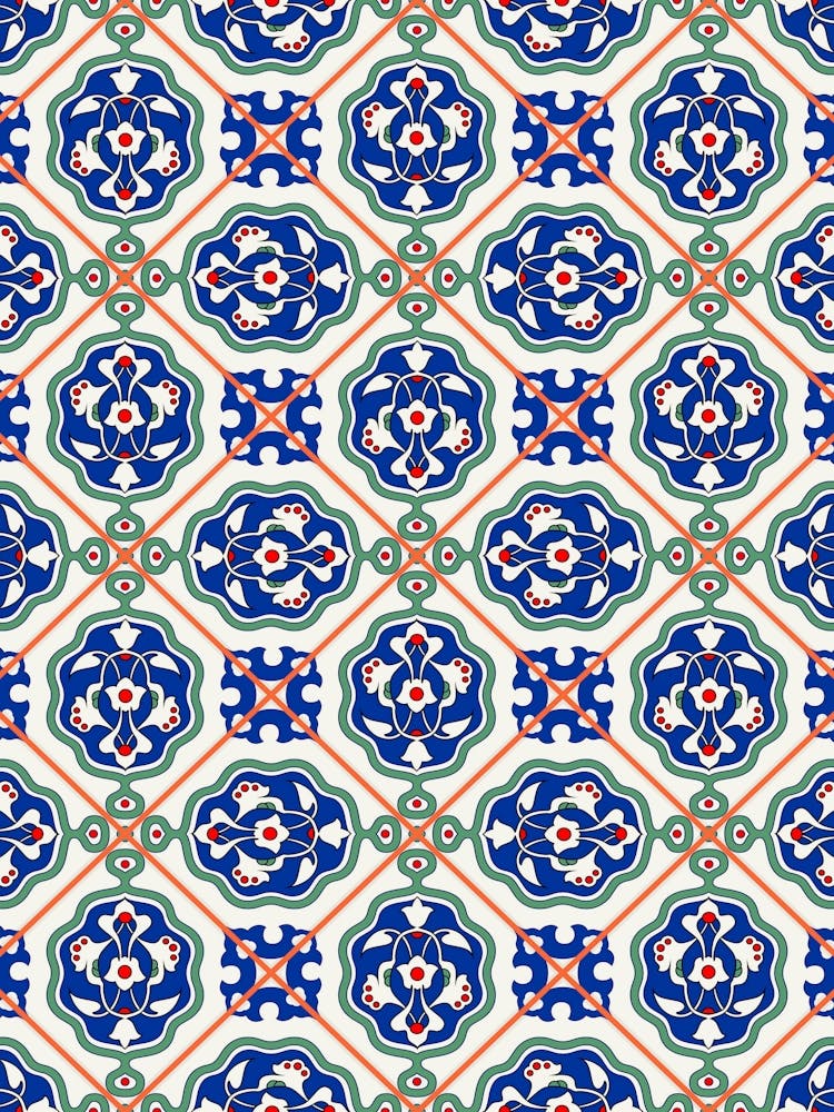 Seamless Pattern - Iznik — Turkish pattern
