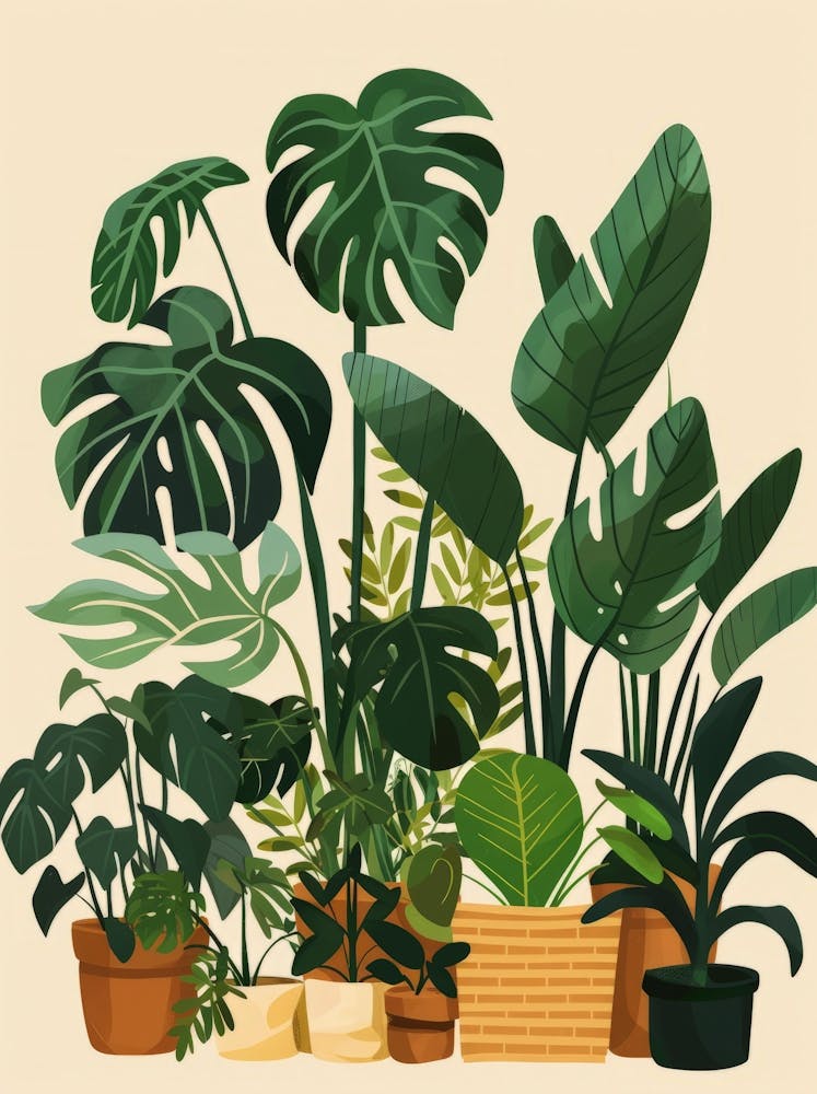 Tropical Plants In Pots 1