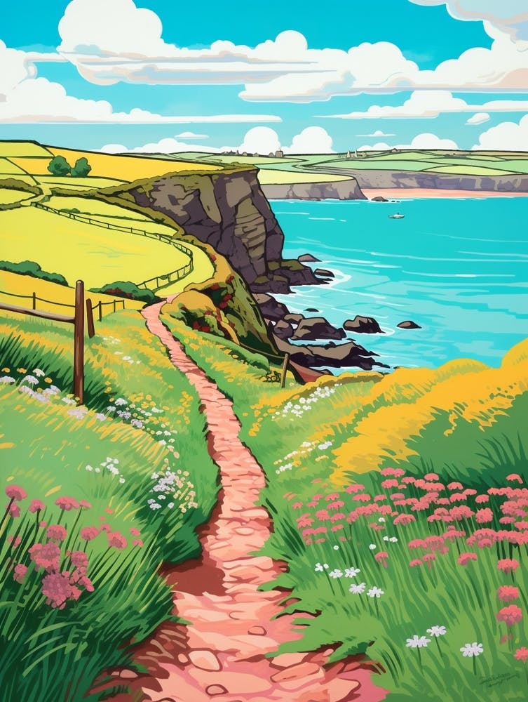 Pembrokeshire Coast Wales 4 Hike Illustration
