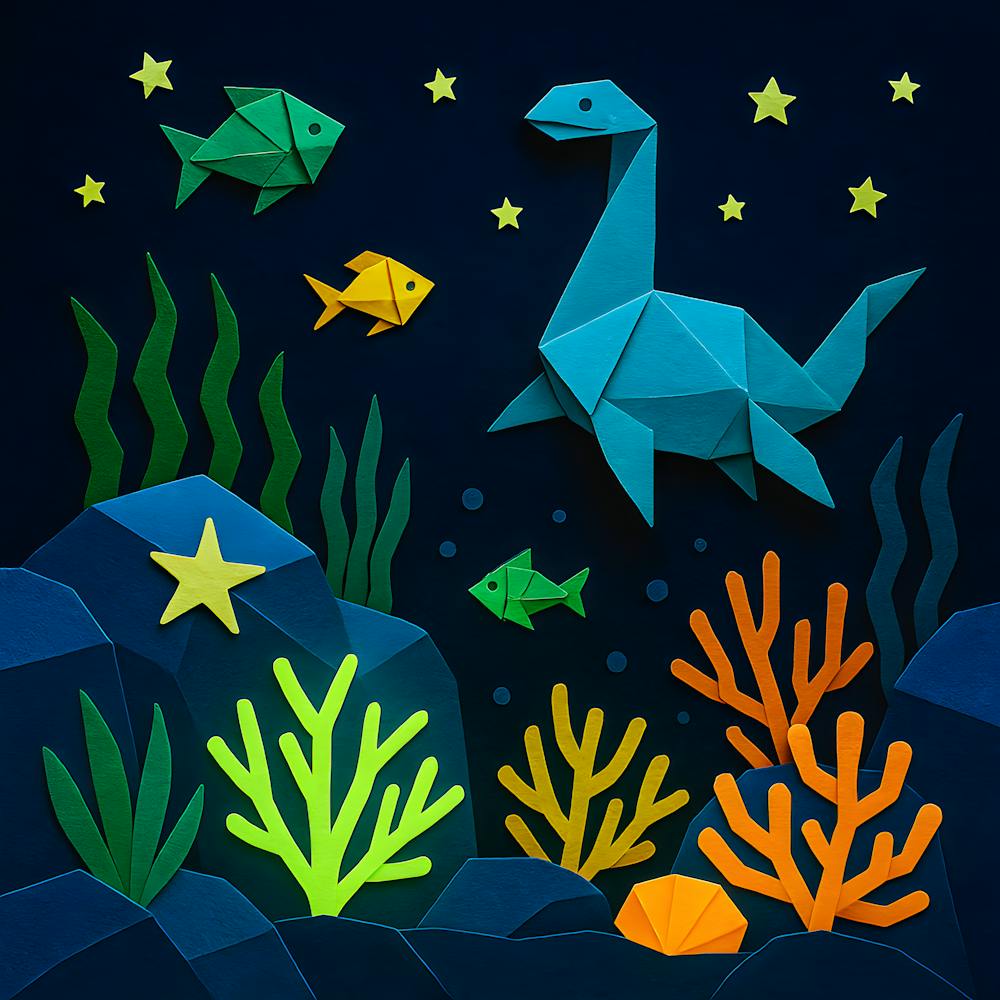 Glow In The Dark Origami Ocean – Enchanting Paper Art For Kids Room & Nursery Decor