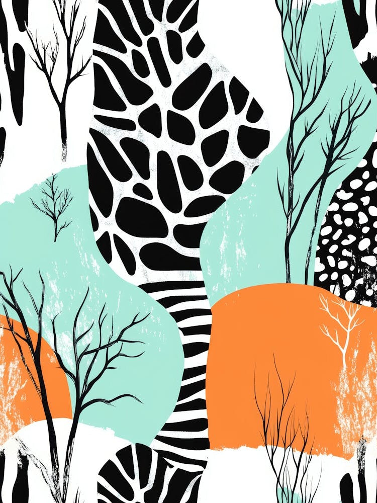 Abstract Botanical Pattern