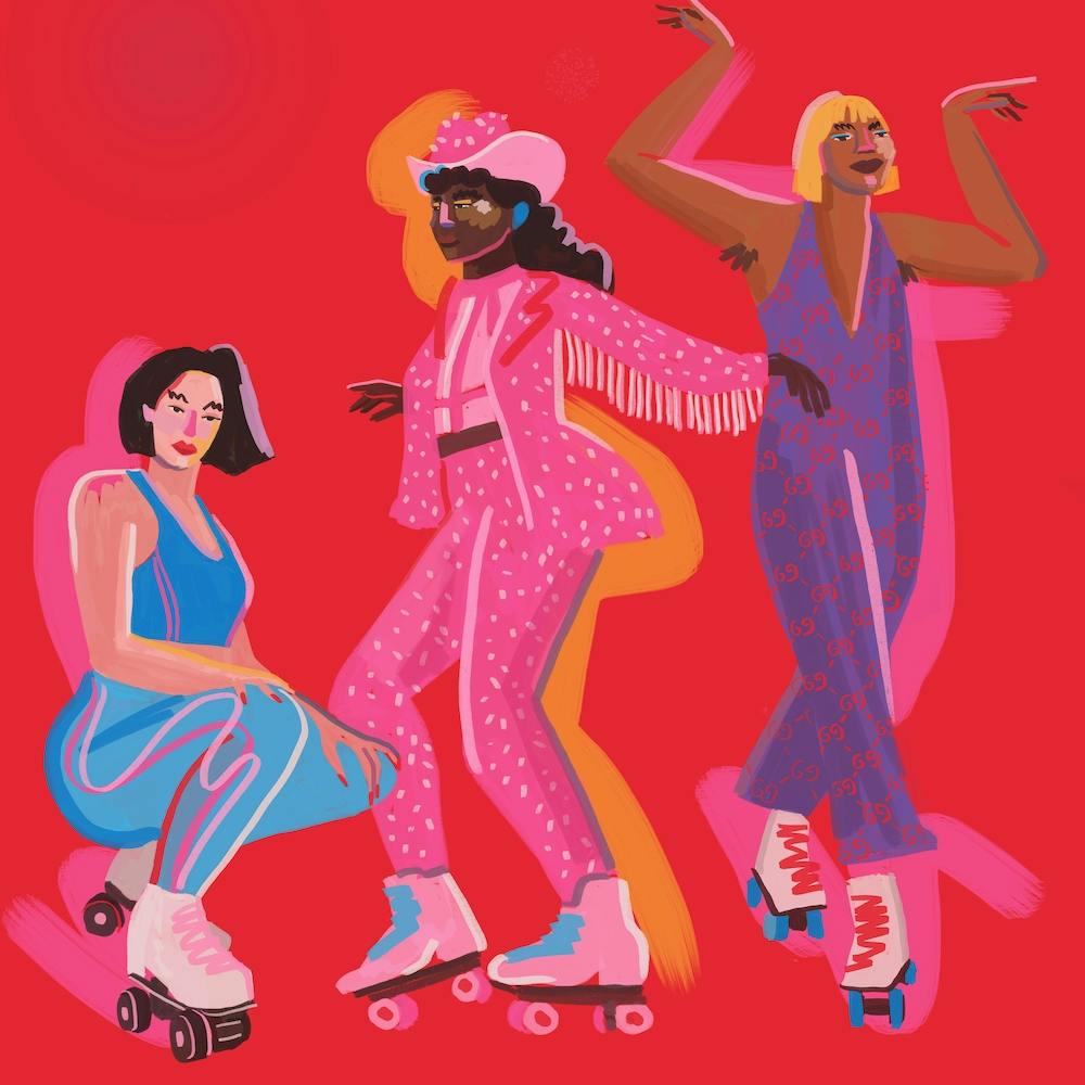 Roller Skaters 2 Square