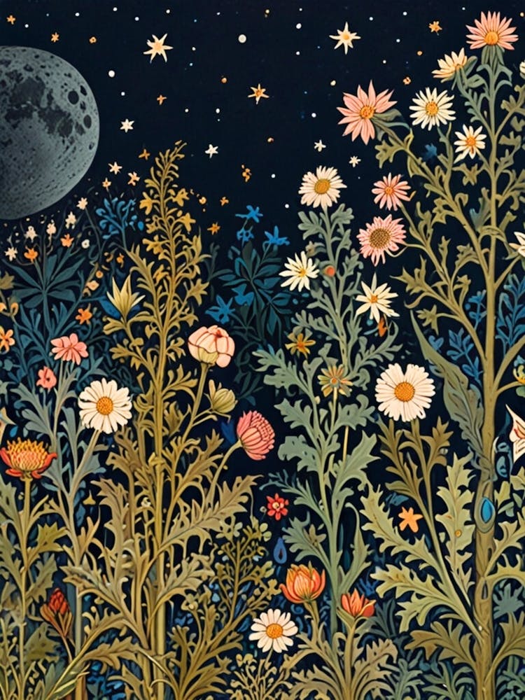 William Morris Moonlight Garden 6