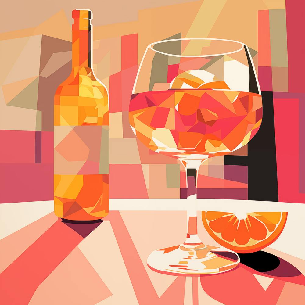 Aperol Spritz In 70s Abstract