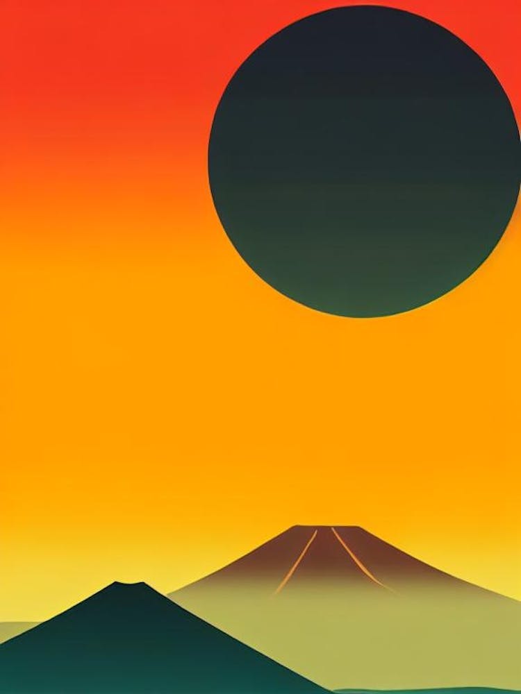 Bromo Tengger Semeru National Park Indonesia Retro Two Tone