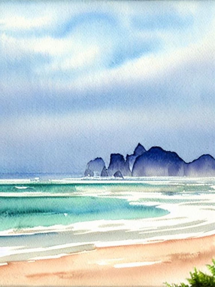 Cannon Beach 2, Oregon Watercolour