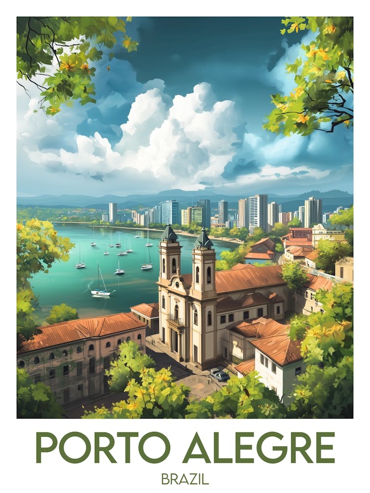 Reiseplakat Porto Alegre