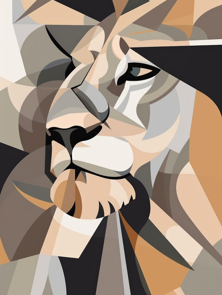 Abstract Lion