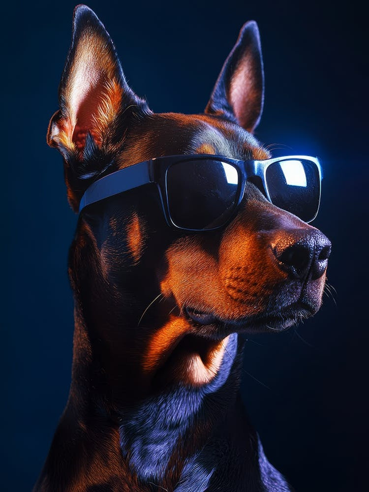 Doberman.Generated AI. Wall 3