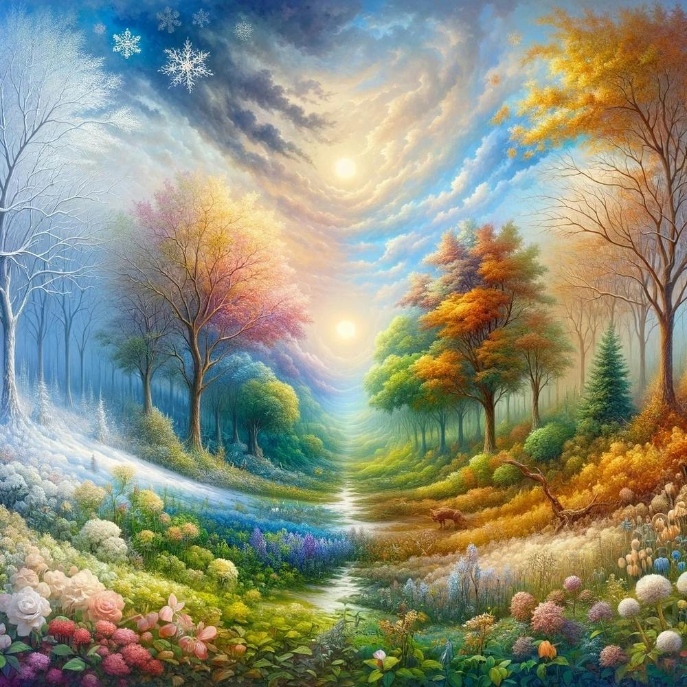 Seasonal Symphony: A Journey Through Time and Nature