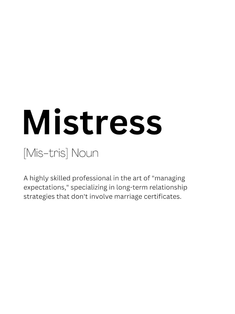 Mistress Definition Meaning