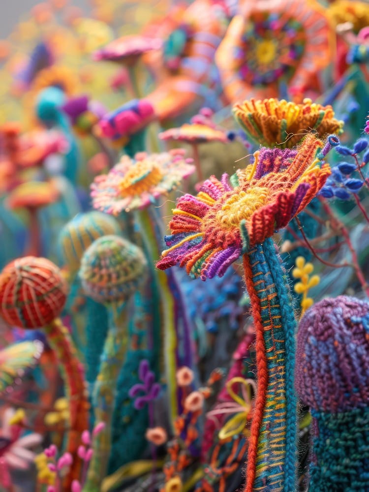 Marguerites Tricotées au Crochet 10
