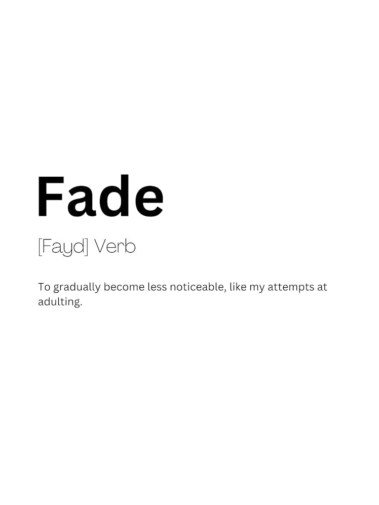 Fade Definition Meaning