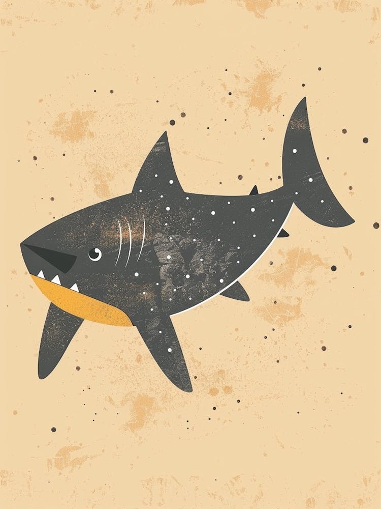 Cute Muted Pastels Shark 1