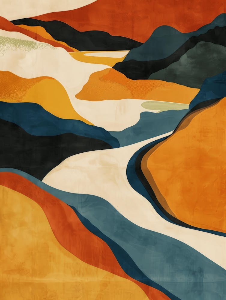 Abstraktes Landschaftsgemälde 6