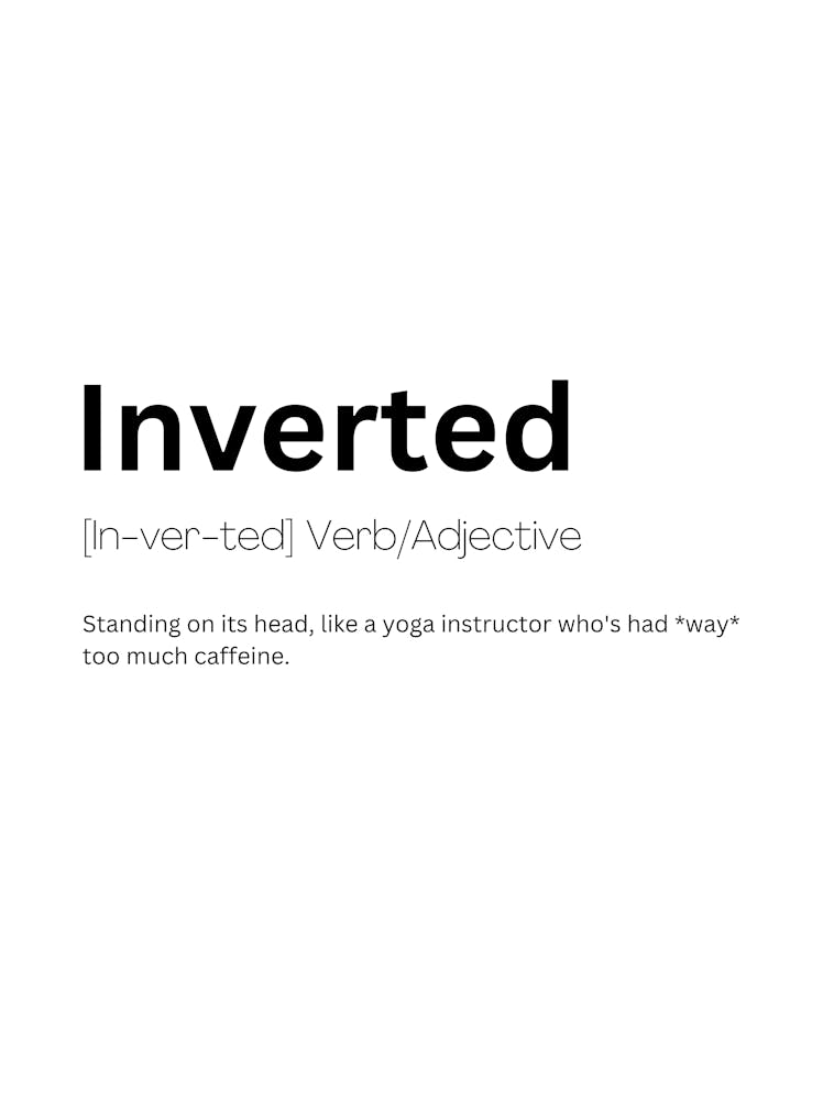 Inverted Definition Meaning