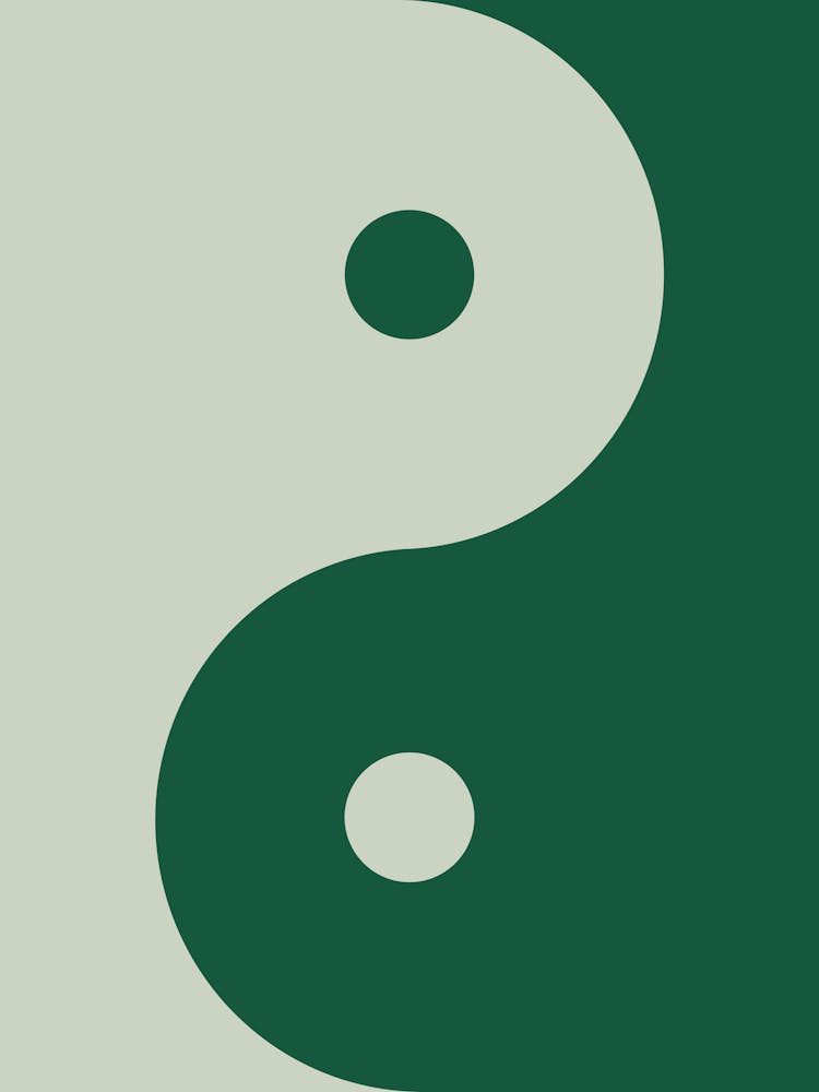 Yin Yang Sage Green