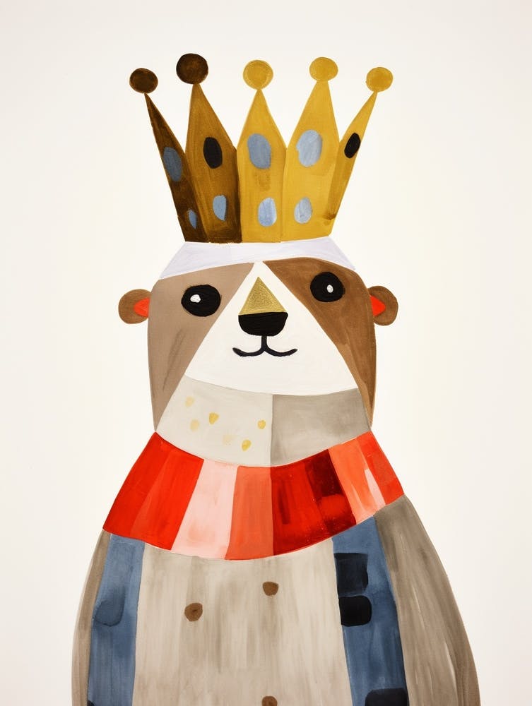 Little Sloth 1 Wearing A Crown