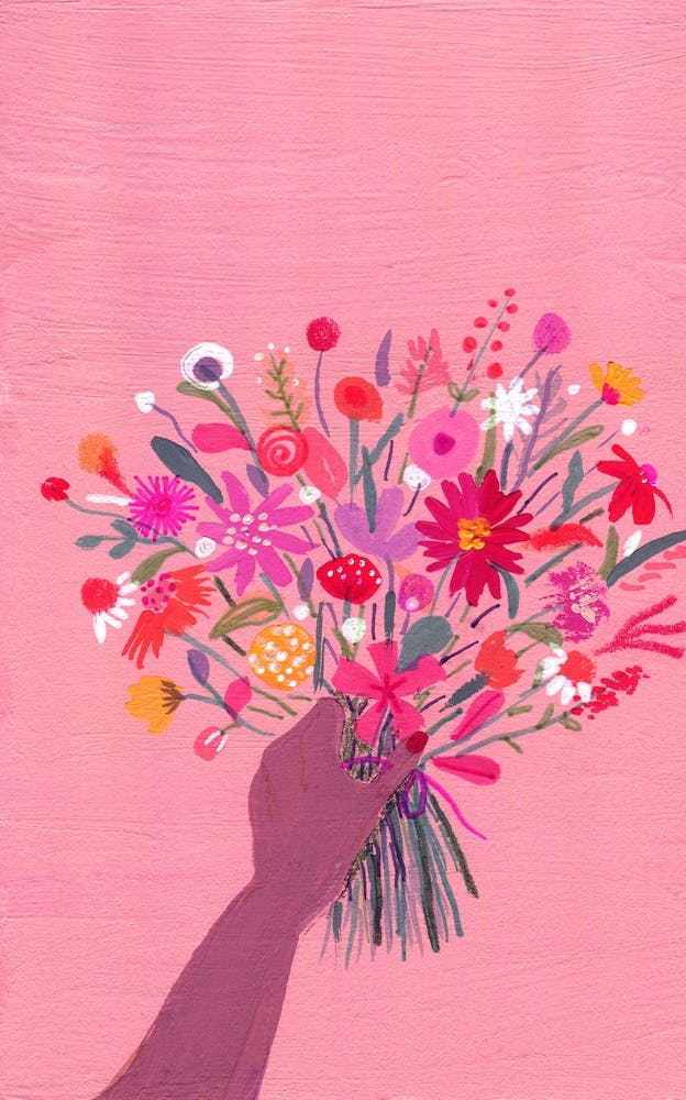 Babe With Bouquet Pink