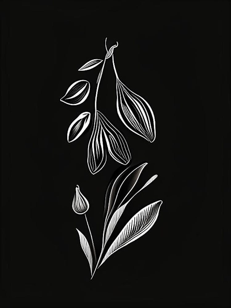 Black Cardamom Spices And Herbs Retro Minimal 1