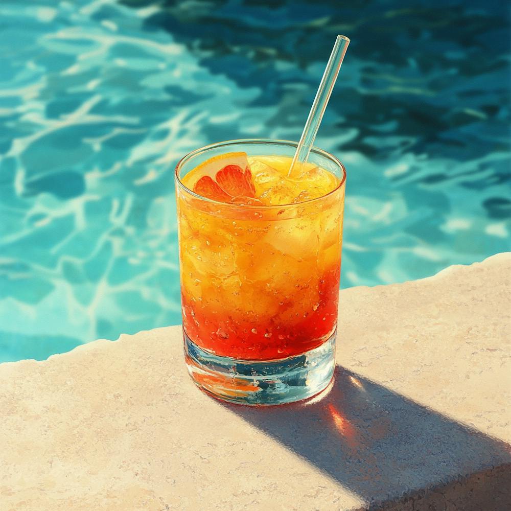 Cocktail At The Pool