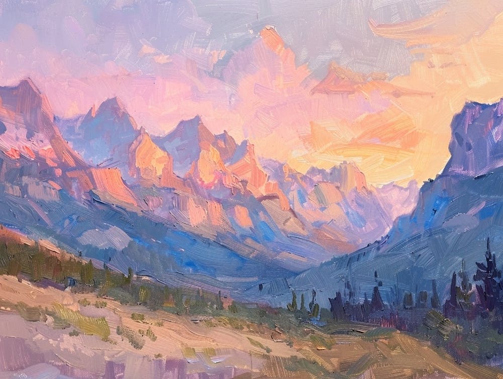Western-Sonnenuntergangslandschaften Rocky Mountains 5