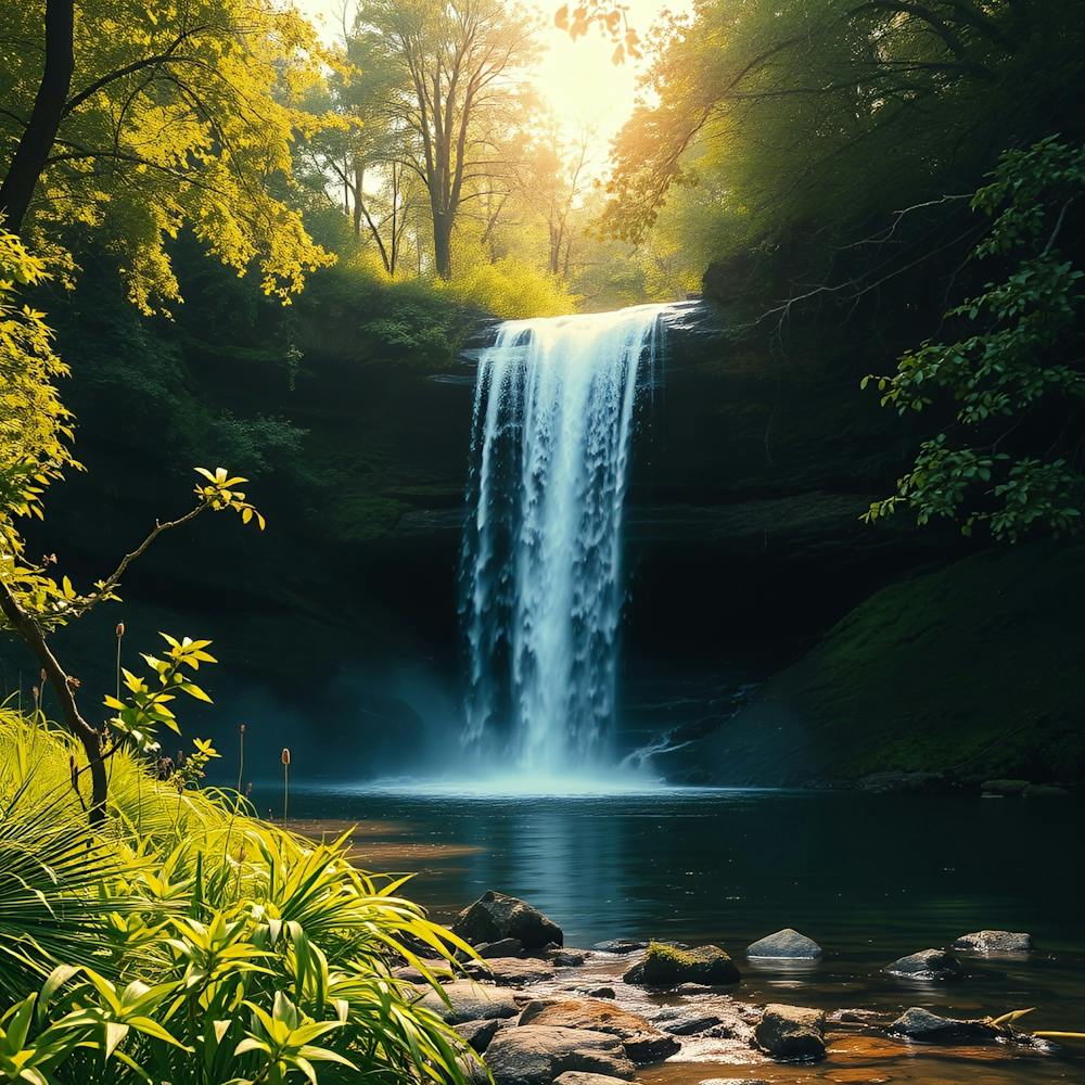Wasserfall im Wald 17
