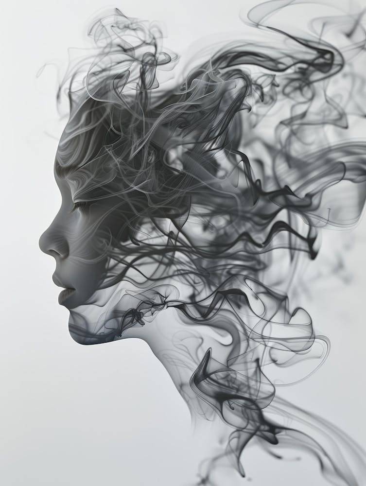 Smokey Woman'S Face