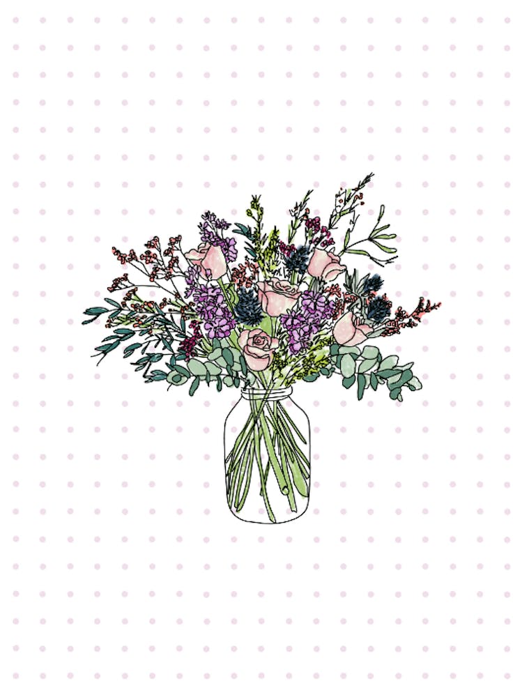 Bouquet Of Flowers In A Vase 2