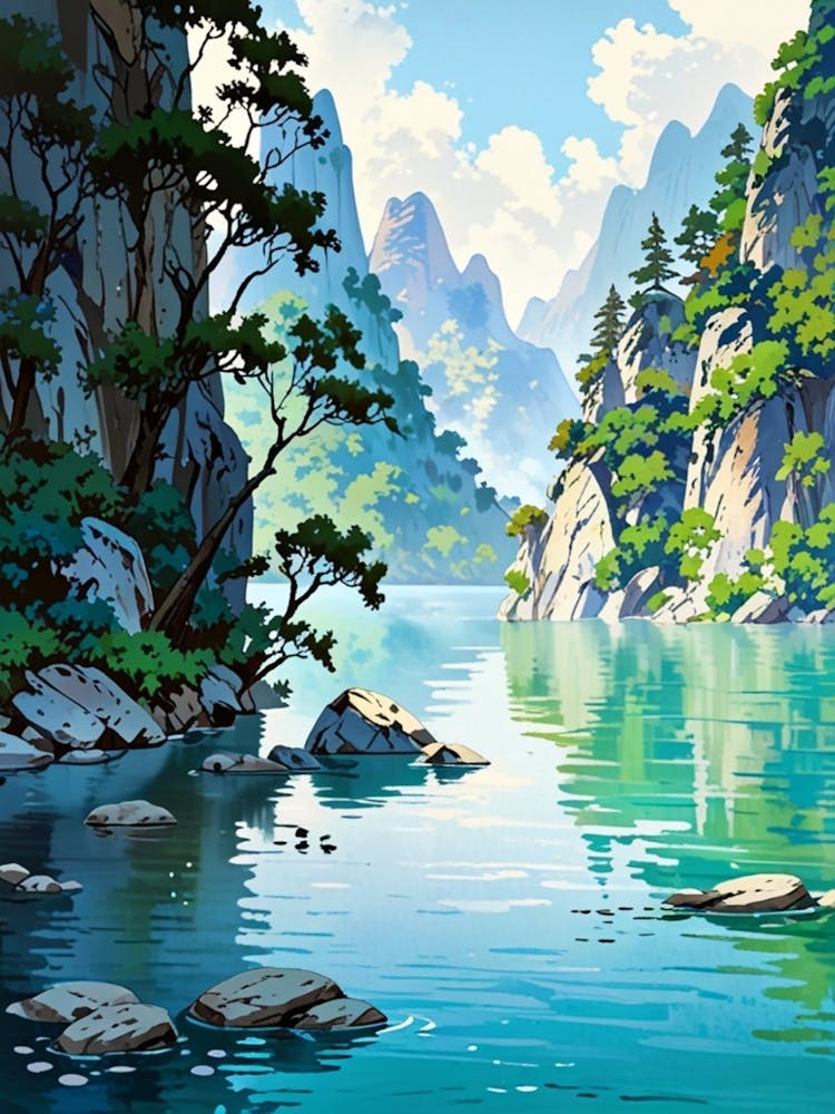 Peinture de Paysage Chinois