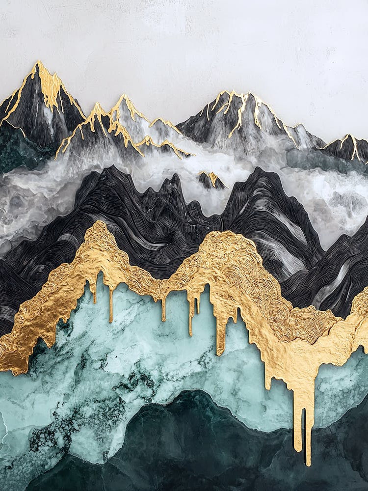 Vindhyas' Golden Peaks - Lavish Naturalism