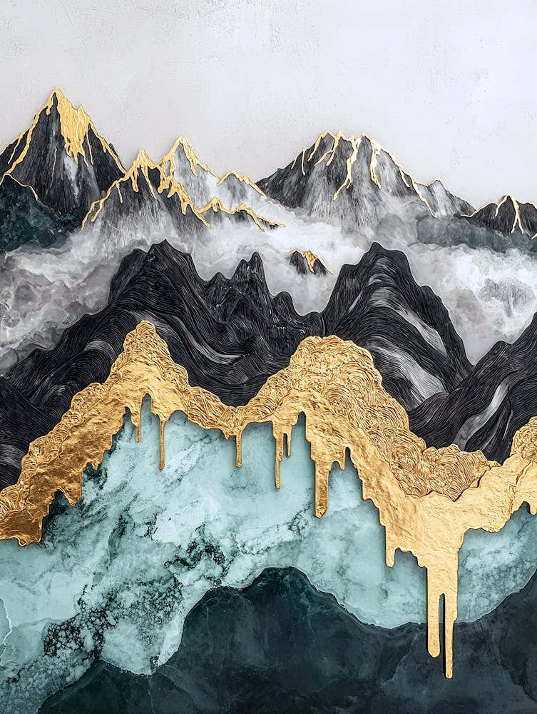 Vindhyas' Golden Peaks - Lavish Naturalism