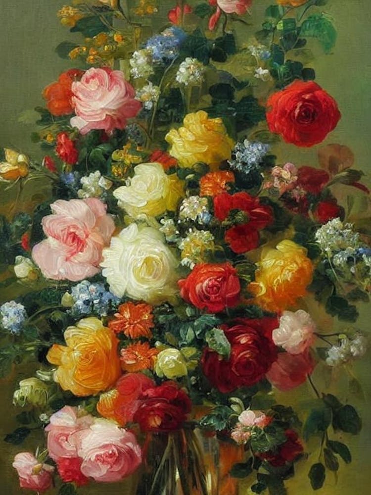 Rosenmalerei 1 Blume