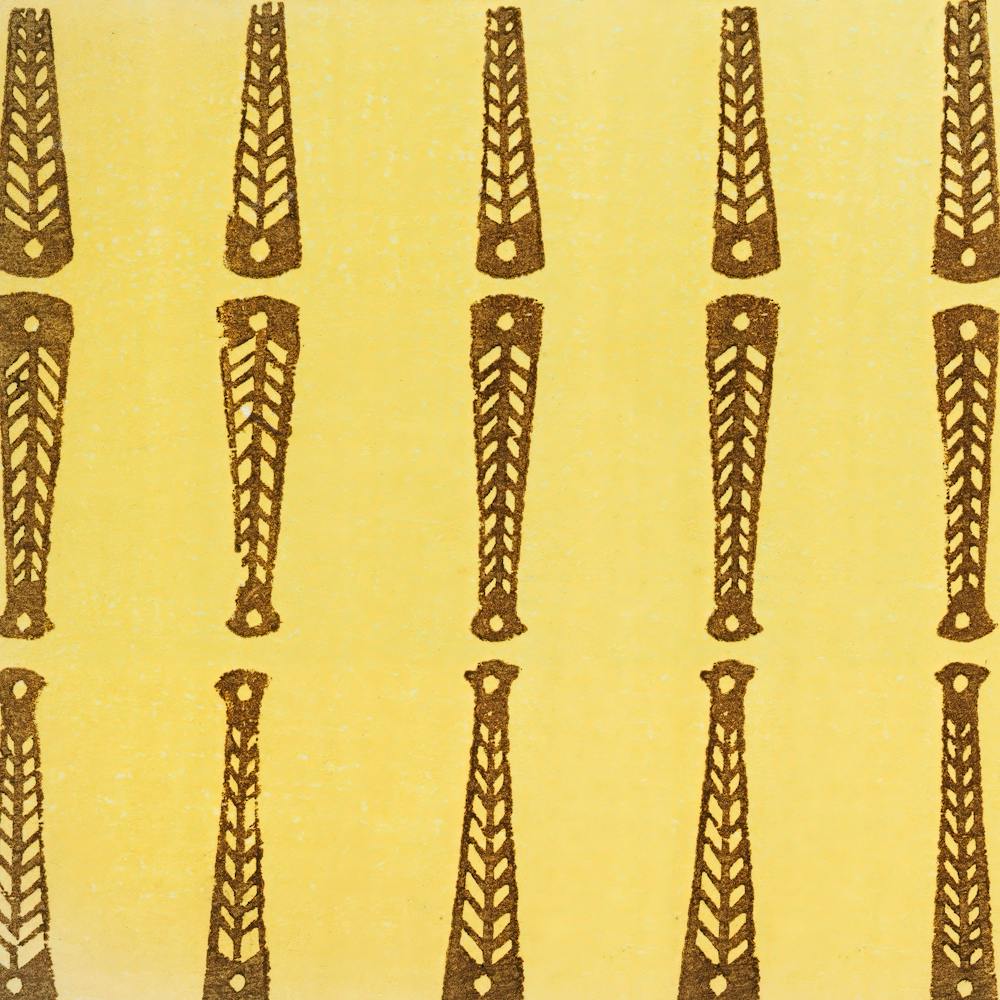 Vintage Ukiyo-e Woodblock Print Of Japanese Textile, Shima Shima, Furuya Korin (61)