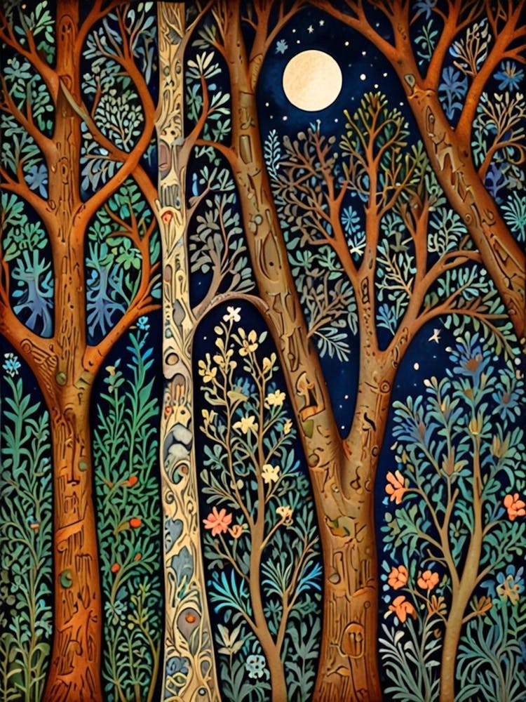 William Morris Forest At Night 32