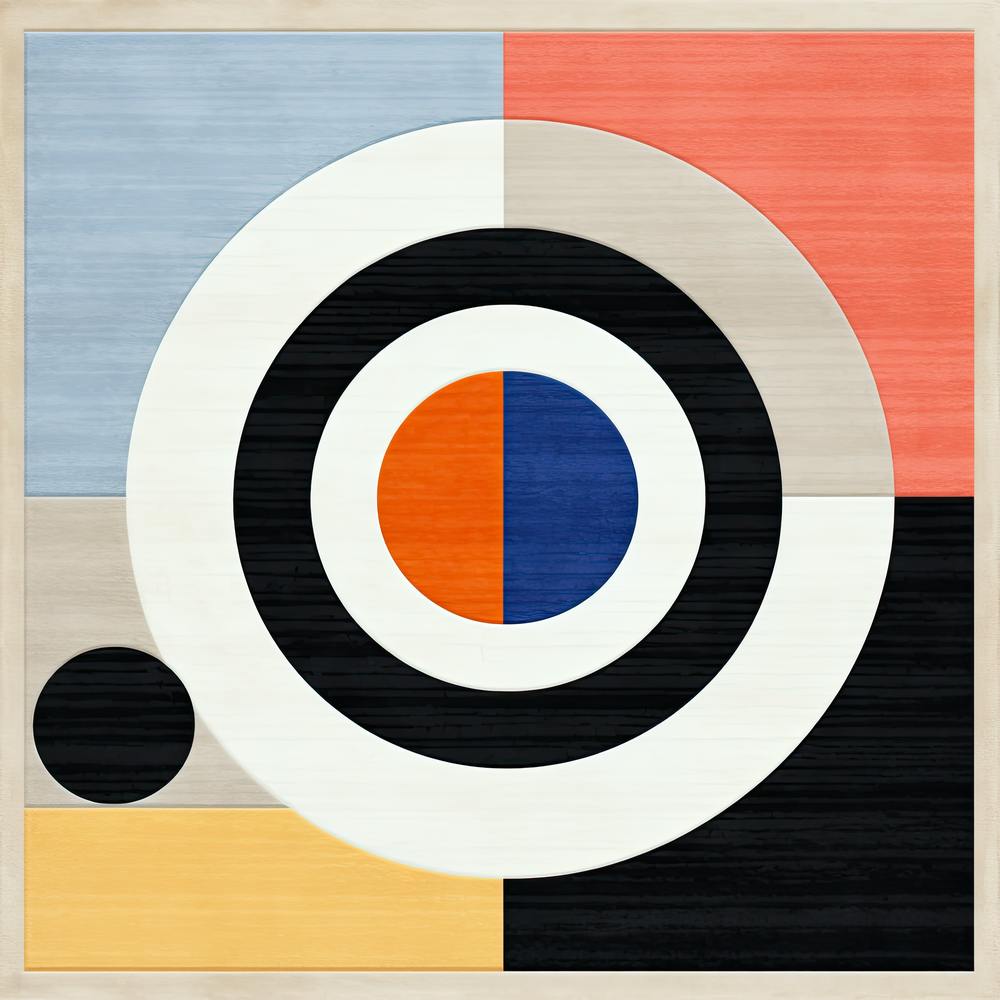 Timeless Travail: Mid Century Geometric Exploration, Squares and Circles