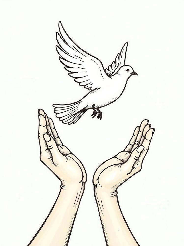 Dove In Hands