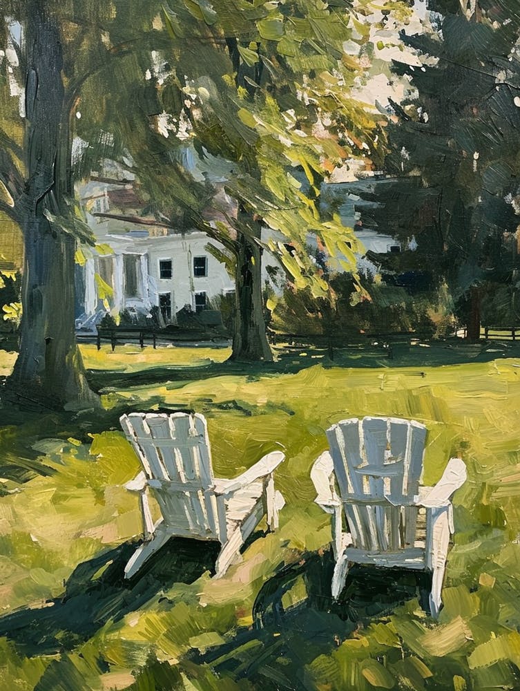 Adirondack Chairs - expressionism 2