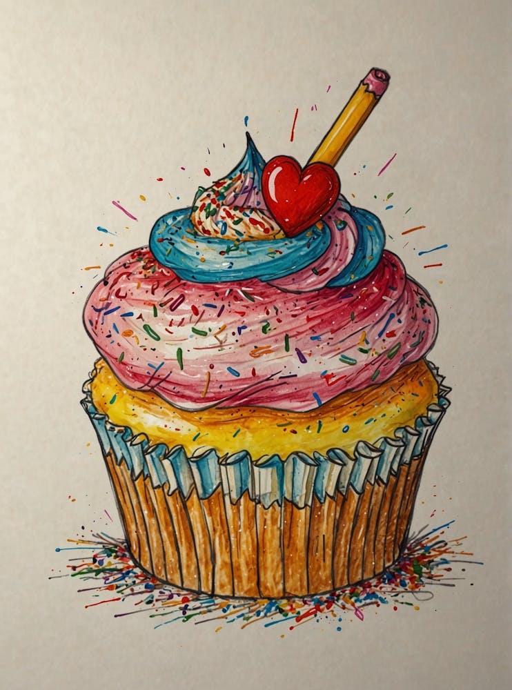 Cupcake Drawing