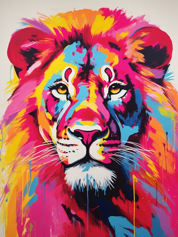 Lion Pop Art 3
