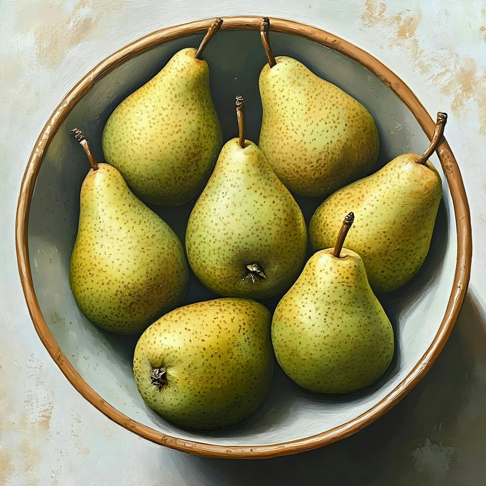 Still Life Pear Bowl 6