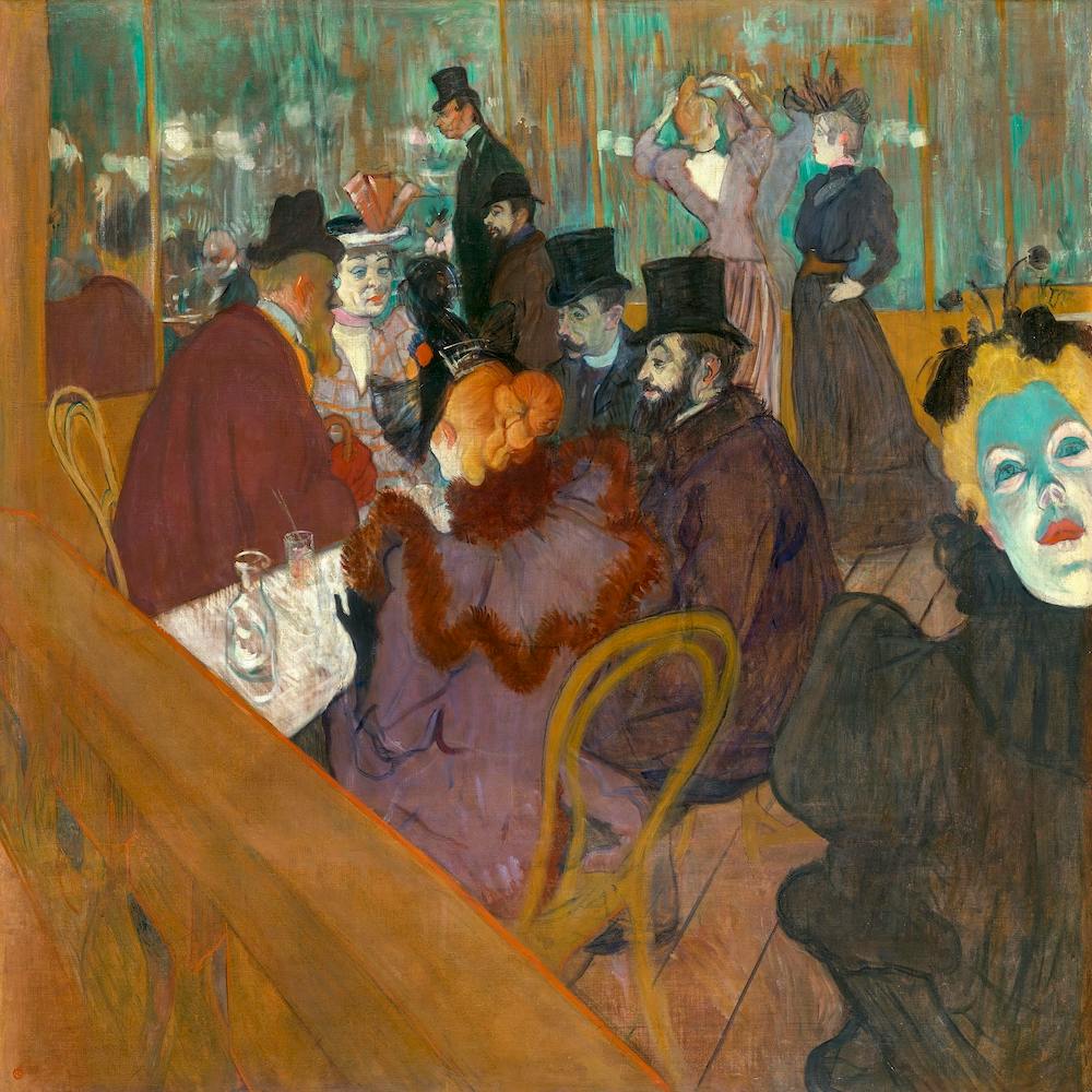 At The Moulin Rouge, Henri de Toulouse-Lautrec