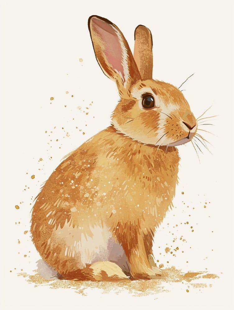 Rhinelander Rabbit Nursery Illustration 2